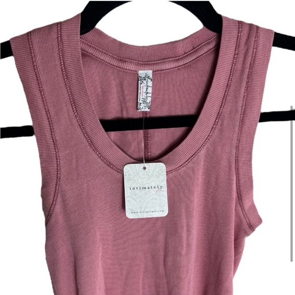 NWT Free People U Neck Tank in Oh Bloom - Picture 3 of 5